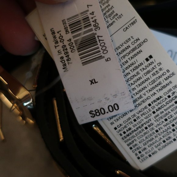 NWT Metal Arrow Suede Belt - Picture 4 of 7